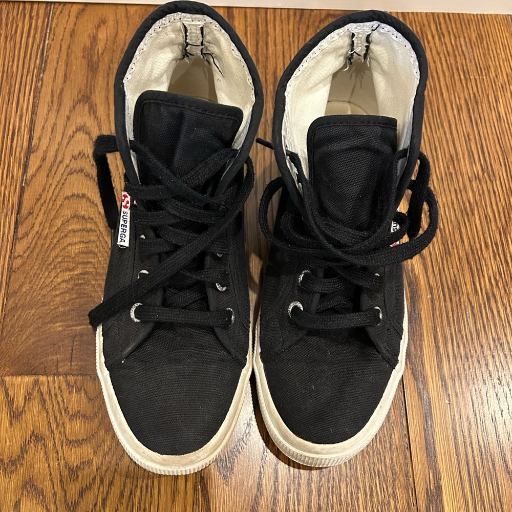 Superga Black High-Top Sneakers